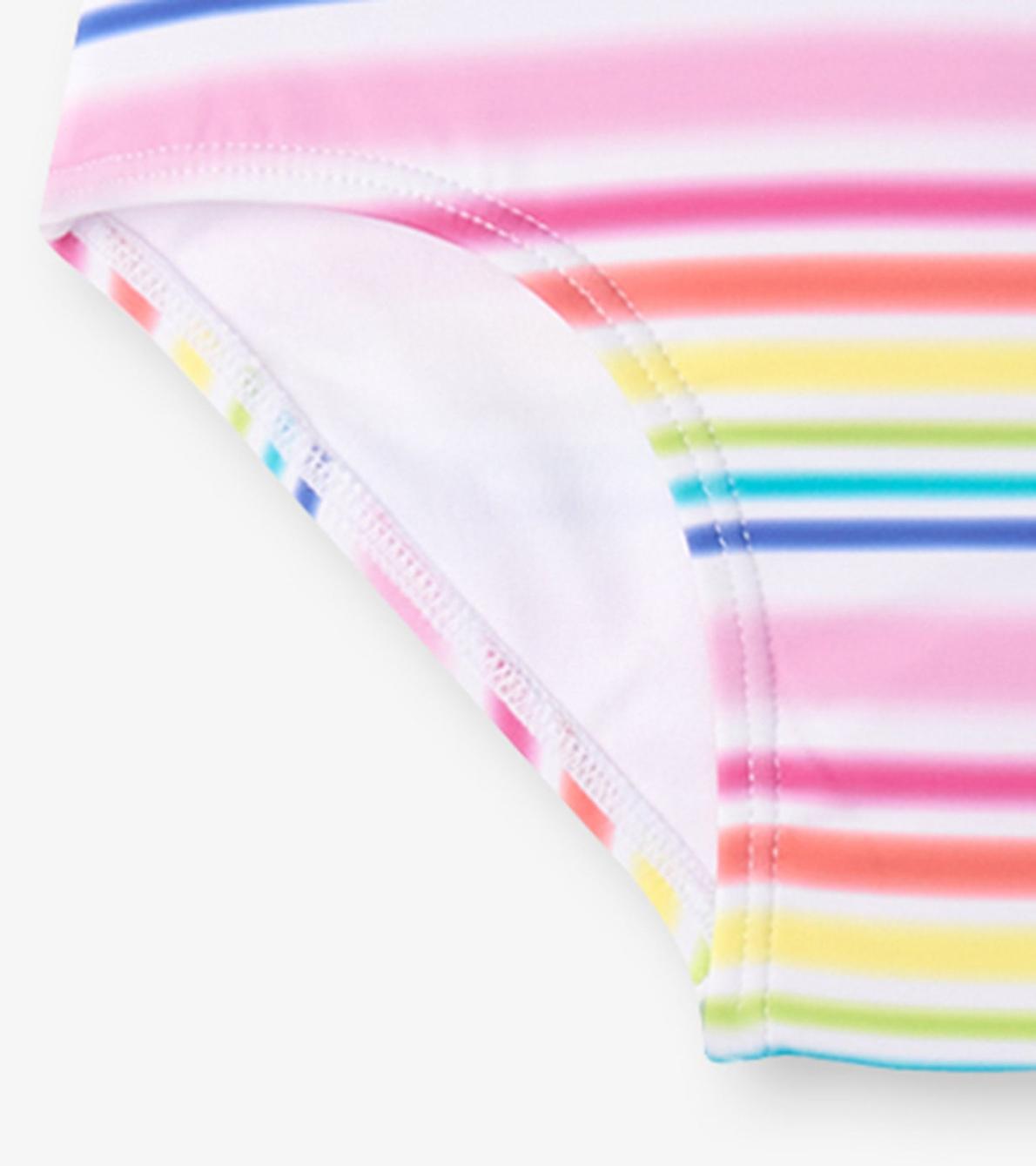 Hatley Swimwear | Girls Girls Dazzling Stripes Two-Piece Rashguard Set