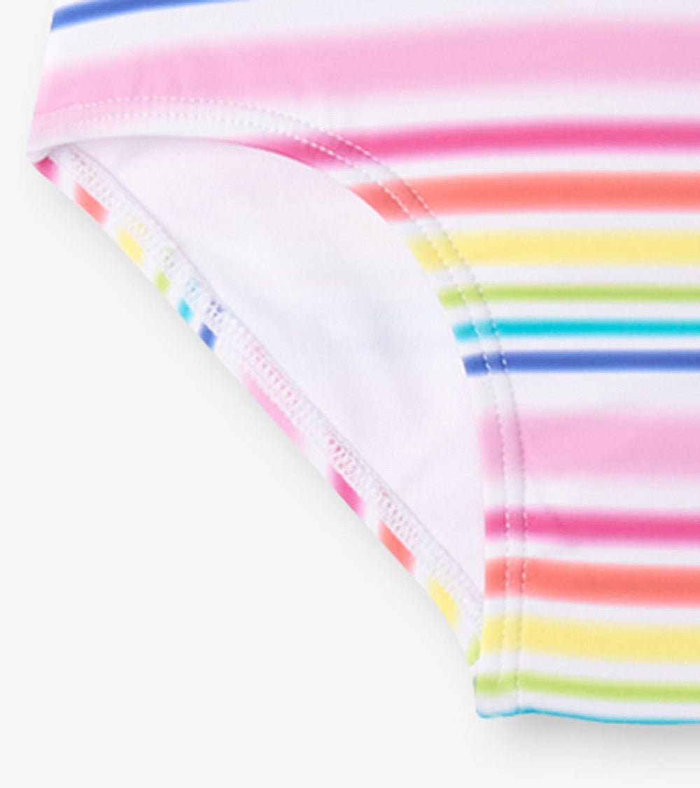 Hatley Swimwear | Girls Girls Dazzling Stripes Two-Piece Rashguard Set