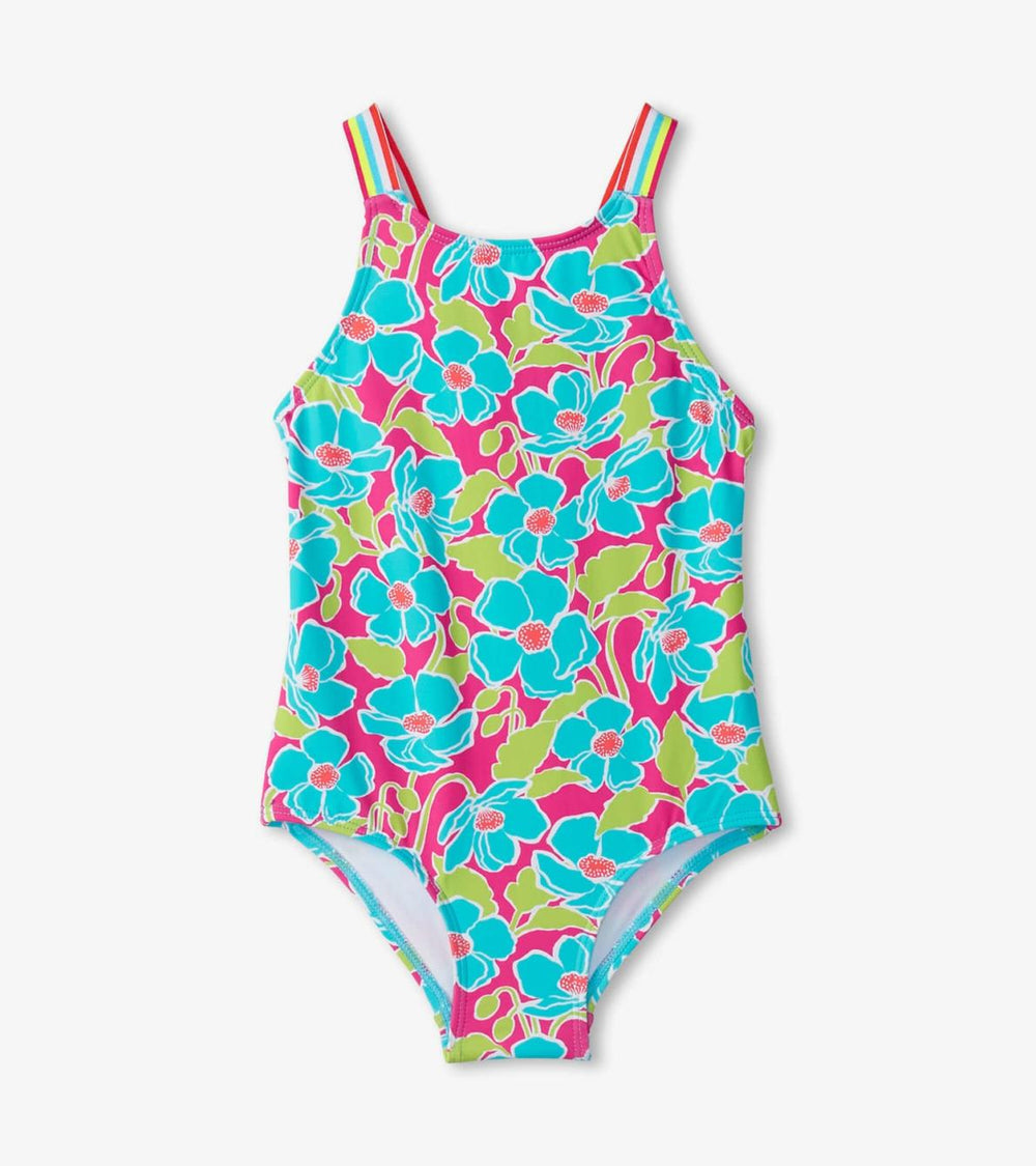 Hatley Swimwear | Girls Girls Floating Poppies One-Piece Swimsuit