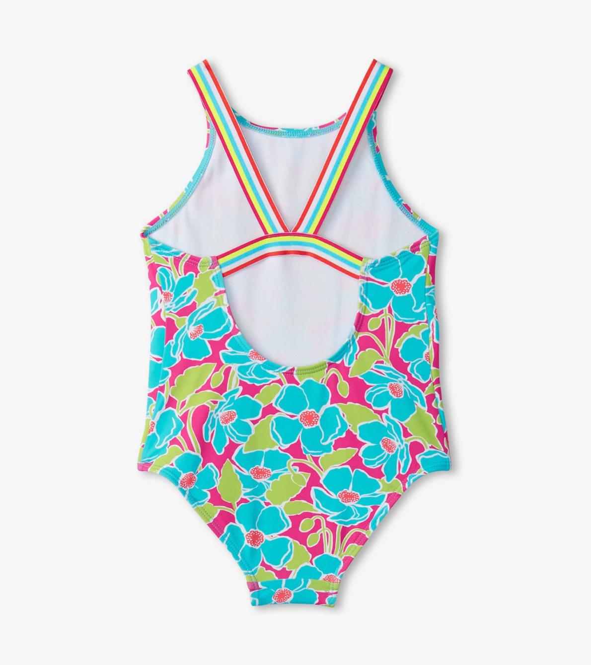 Hatley Swimwear | Girls Girls Floating Poppies One-Piece Swimsuit