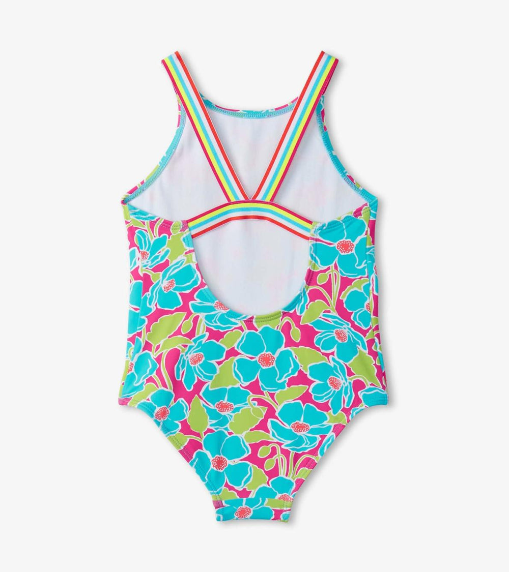 Hatley Swimwear | Girls Girls Floating Poppies One-Piece Swimsuit