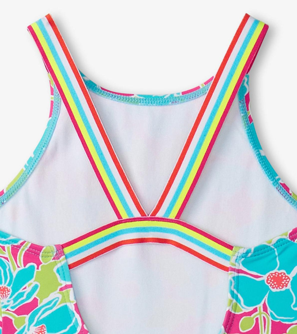 Hatley Swimwear | Girls Girls Floating Poppies One-Piece Swimsuit