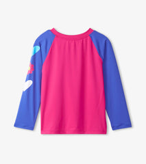 Hatley Swimwear | Girls Girls Fuschia Purple Long Sleeve Rashguard