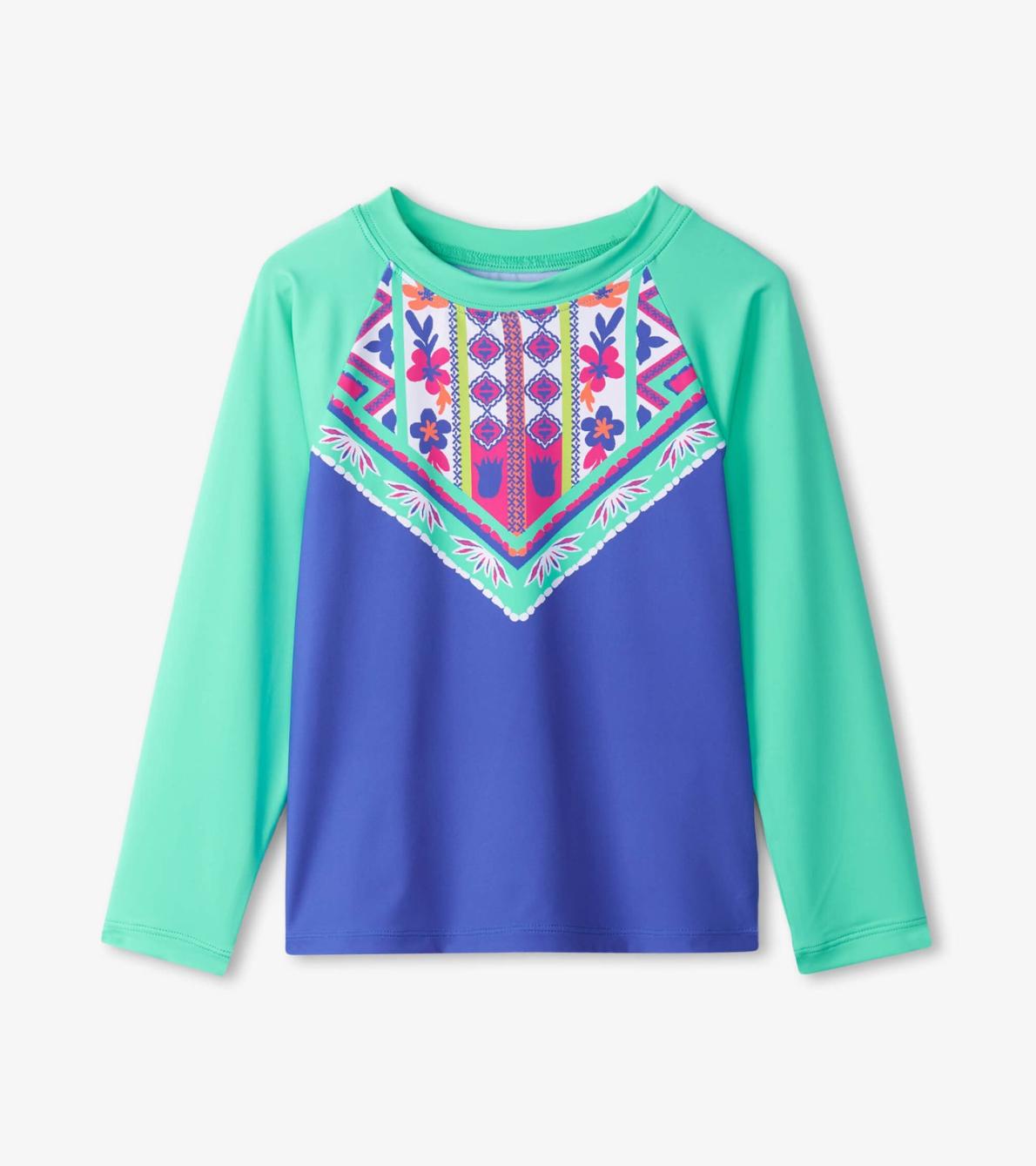 Hatley Swimwear | Girls Girls Kaleidoscope Long Sleeve Rashguard