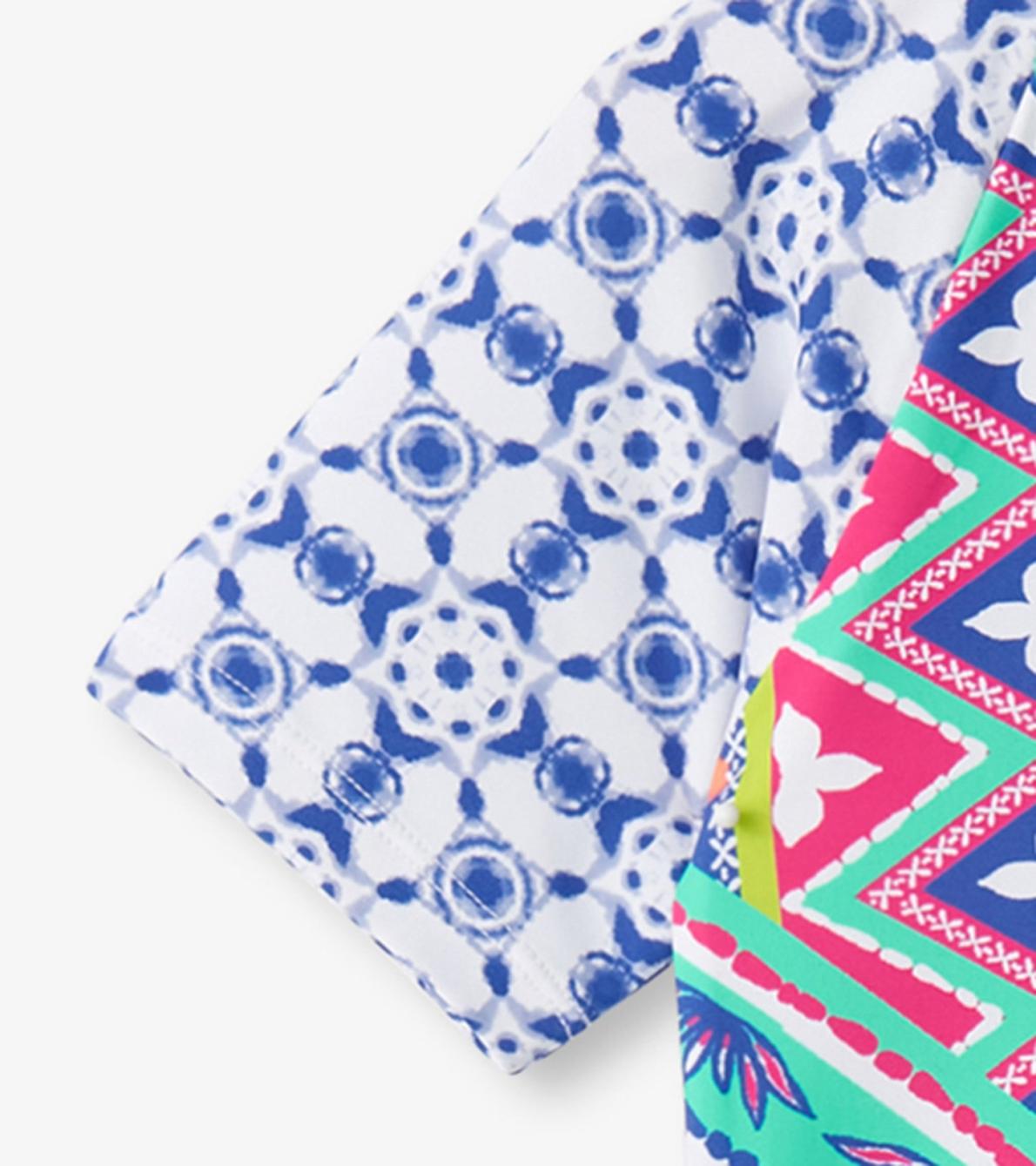 Hatley Swimwear | Girls Girls Kaleidoscope One-Piece Rashguard