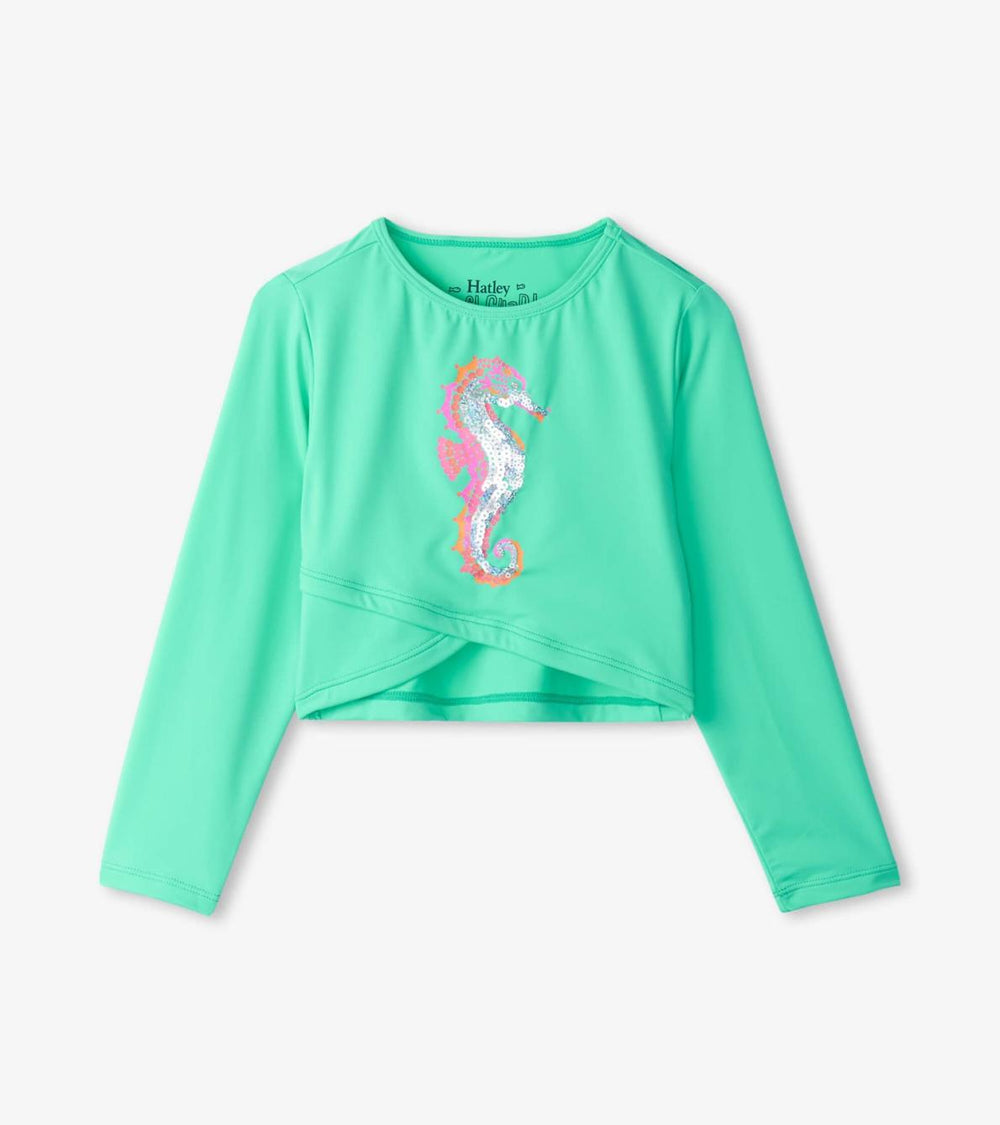 Hatley Swimwear | Girls Girls Painted Sea Horse Cross Over Cover-Up