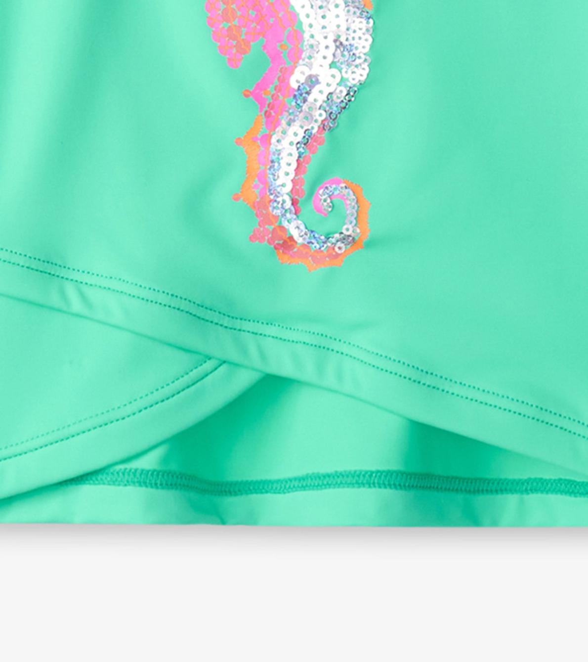 Hatley Swimwear | Girls Girls Painted Sea Horse Cross Over Cover-Up