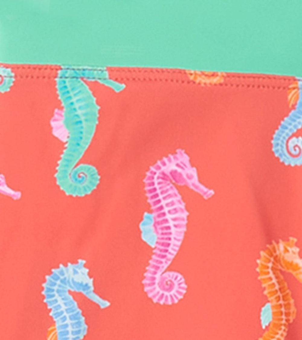 Hatley Swimwear | Girls Girls Painted Seahorse Two-Piece Crop Top Bikini Set