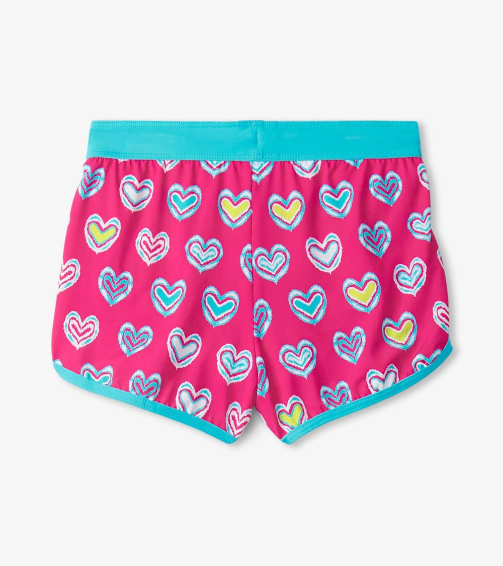 Hatley Swimwear | Girls Girls Pink Shibori Swim Shorts
