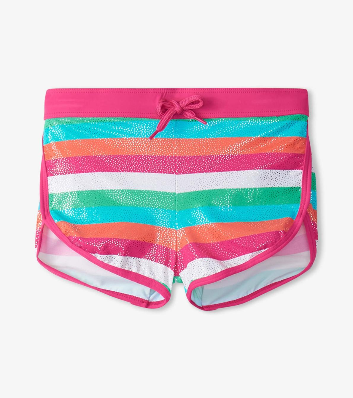 Hatley Swimwear | Girls Girls Rainbow Palm Swim Shorts