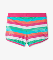 Hatley Swimwear | Girls Girls Rainbow Palm Swim Shorts