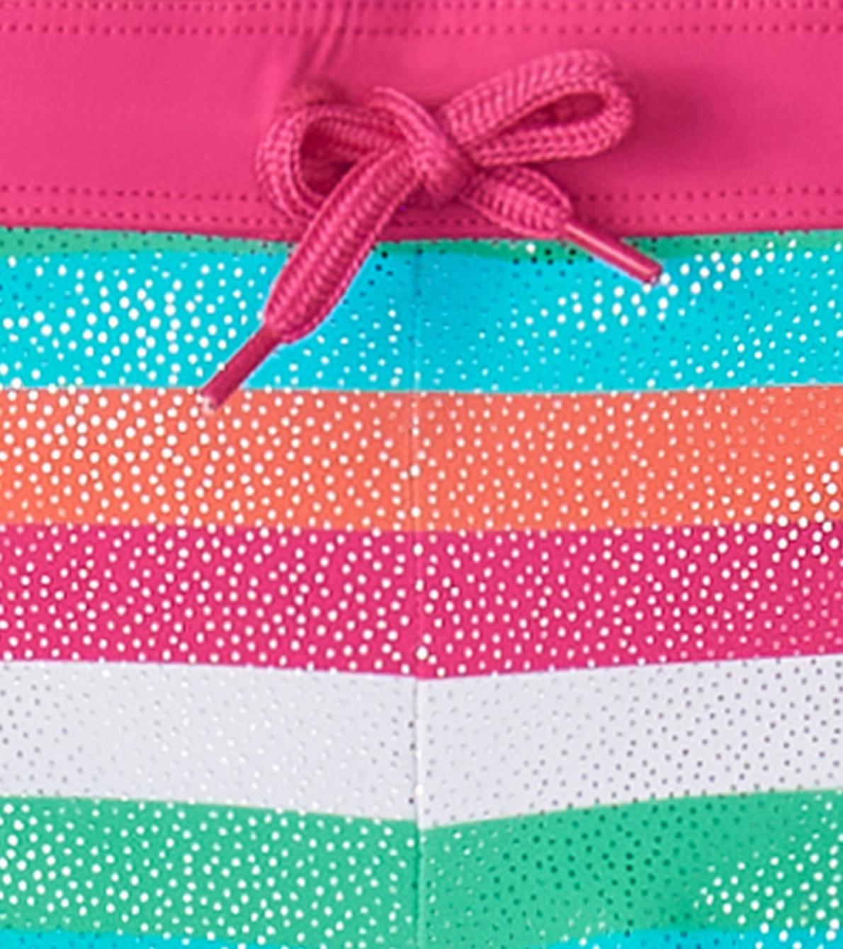 Hatley Swimwear | Girls Girls Rainbow Palm Swim Shorts