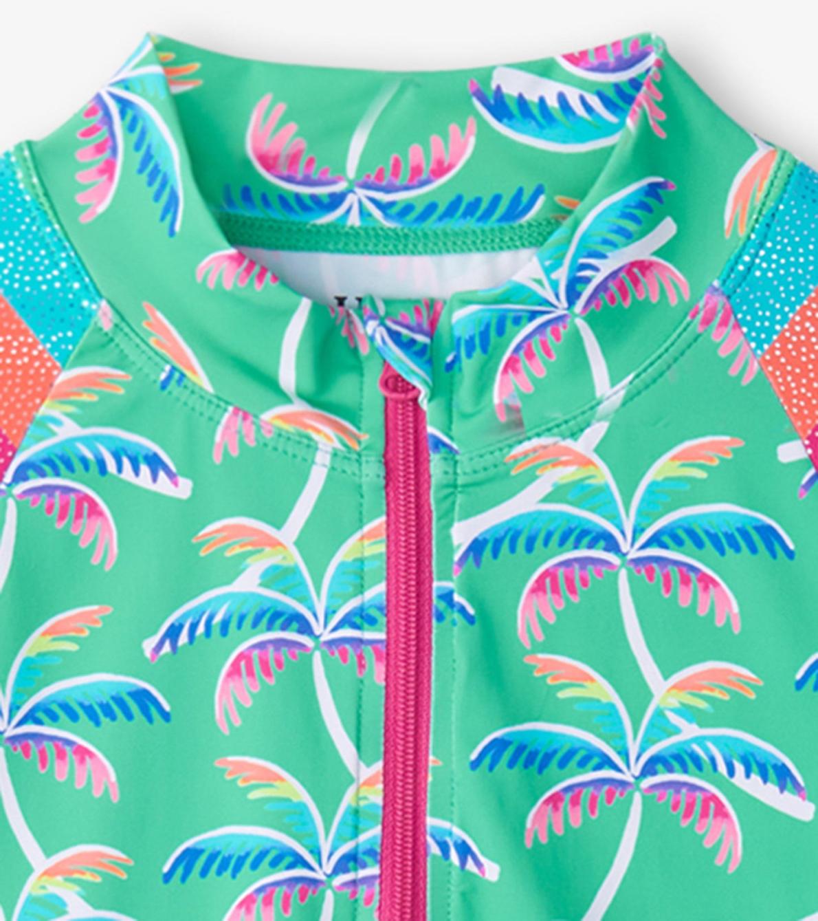 Hatley Swimwear | Girls Girls Rainbow Palm Two-Piece Rashguard Set