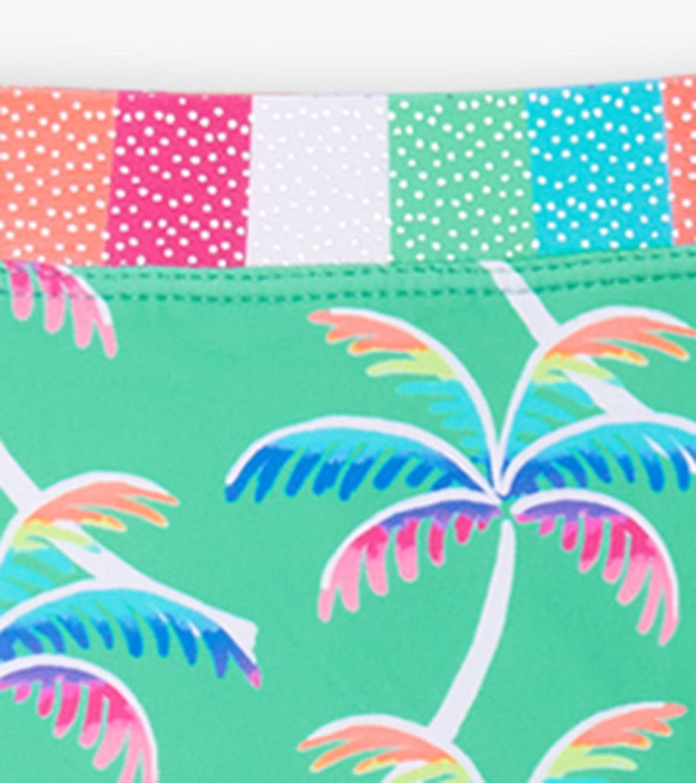 Hatley Swimwear | Girls Girls Rainbow Palm Two-Piece Rashguard Set