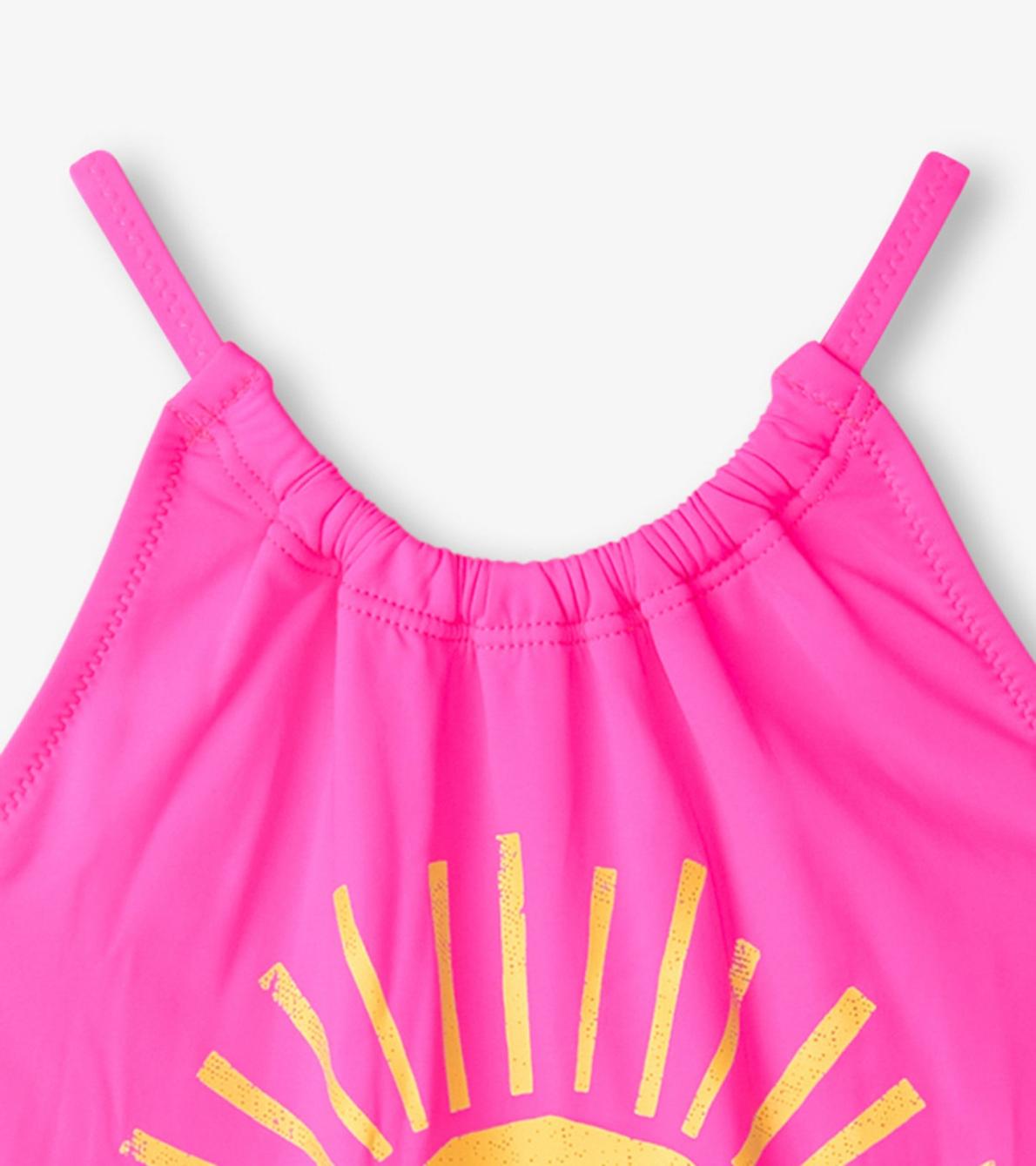 Hatley Swimwear | Girls Girls Sunrise Gather Gathered Swimsuit