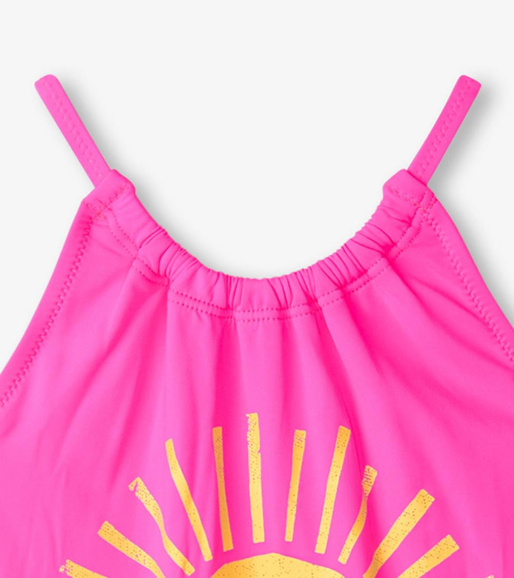 Hatley Swimwear | Girls Girls Sunrise Gather Gathered Swimsuit