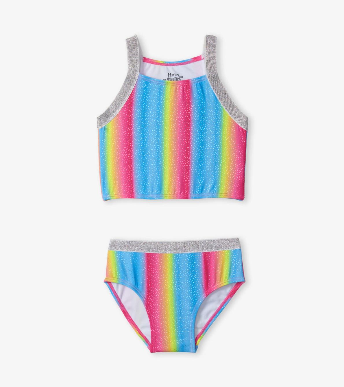 Hatley Swimwear | Girls Jelly Bean Rainbow Tankini Set