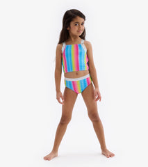 Hatley Swimwear | Girls Jelly Bean Rainbow Tankini Set