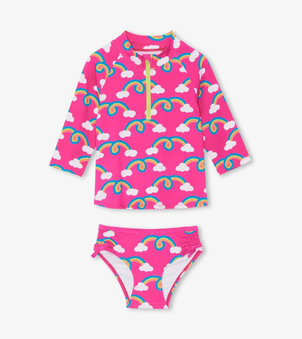 Hatley Swimwear | Girls Rainbow Arch Rashguard Set