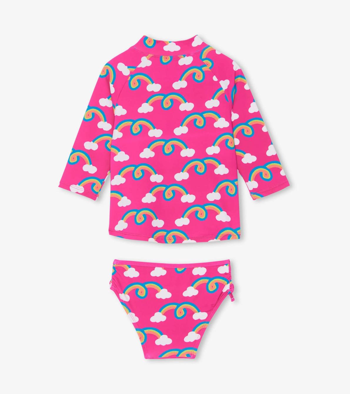 Hatley Swimwear | Girls Rainbow Arch Rashguard Set