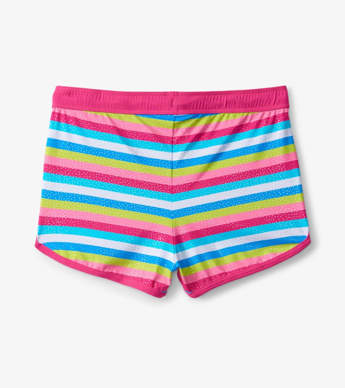 Hatley Swimwear | Girls Rainbow Stripes Swim Shorts