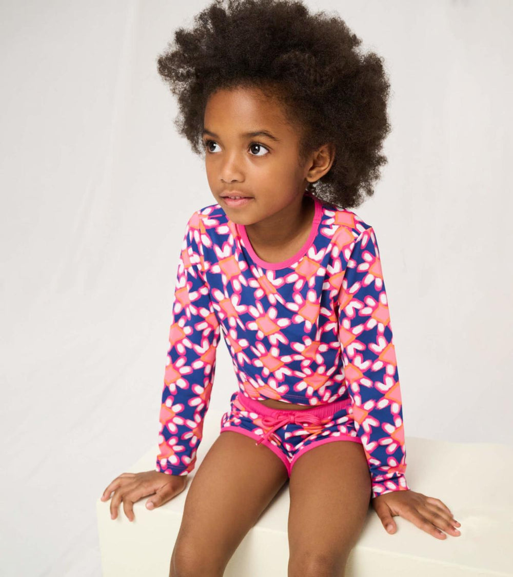 Hatley Swimwear | Girls Shibori Flowers Cross Over Cover-up