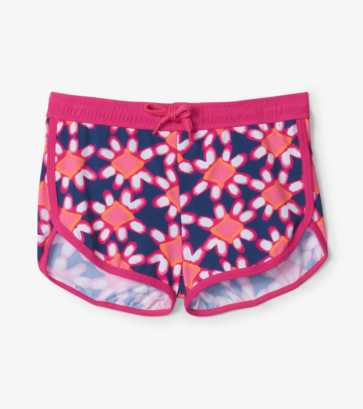 Hatley Swimwear | Girls Shibori Flowers Swim Shorts
