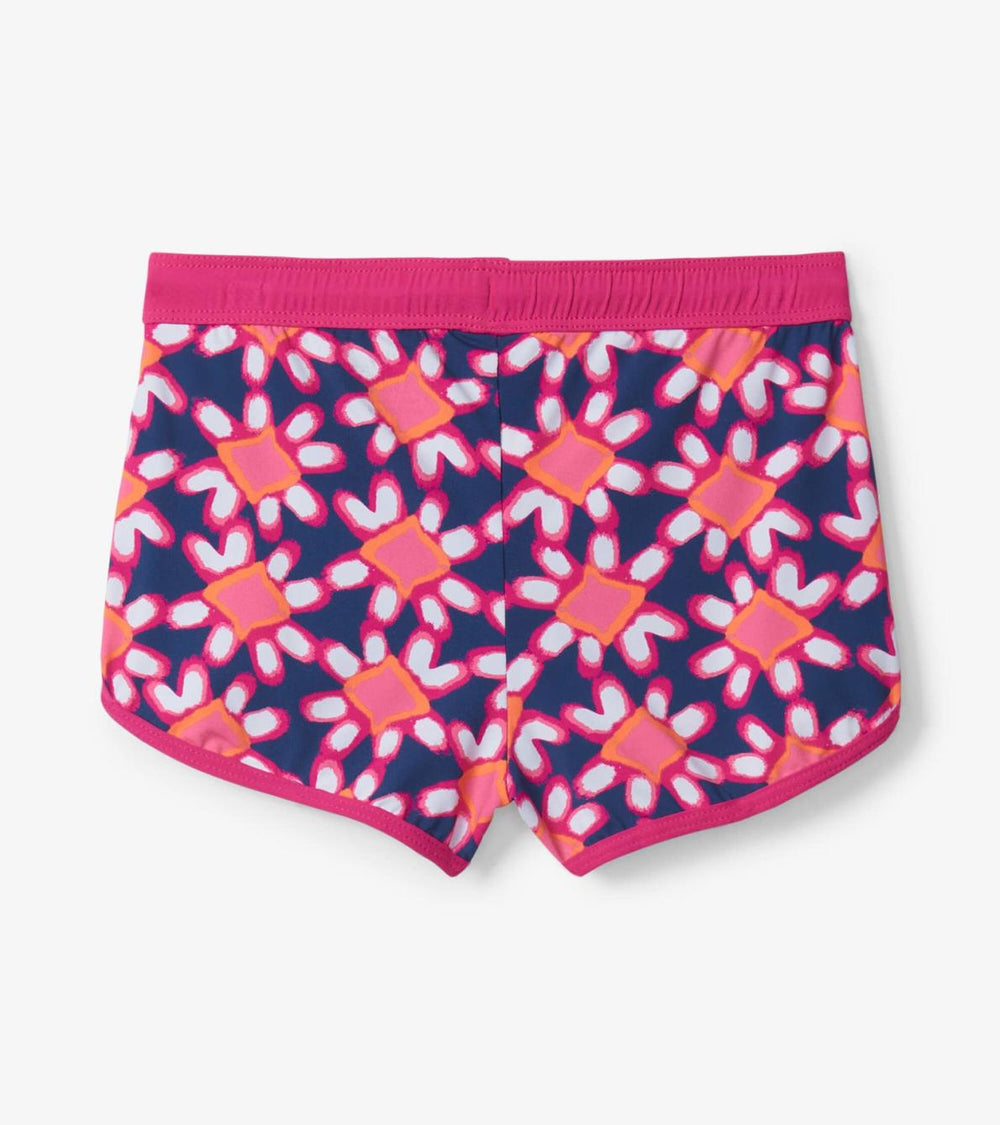 Hatley Swimwear | Girls Shibori Flowers Swim Shorts