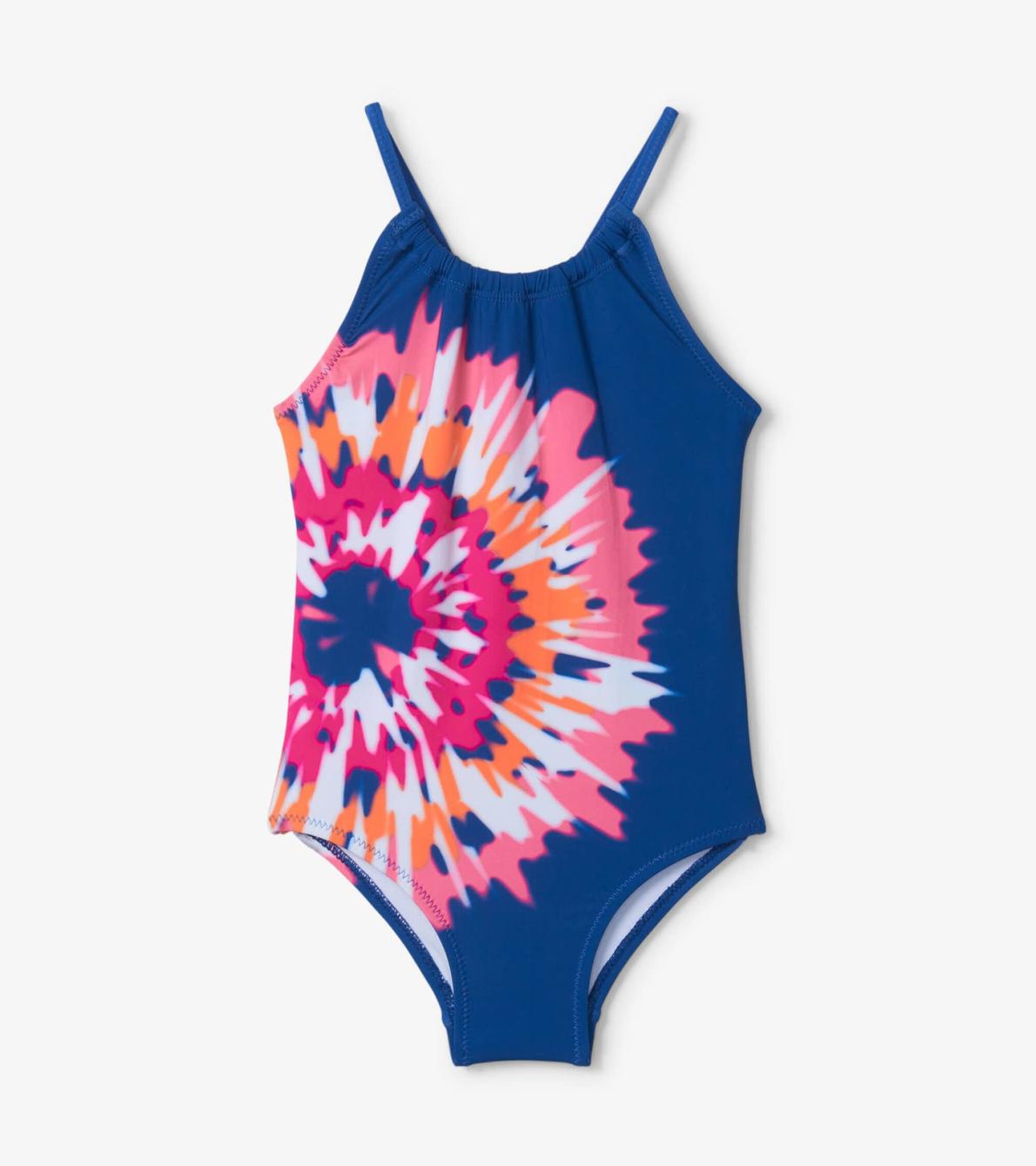 Hatley Swimwear | Girls Shibori Tie Dye Gather Front Swimsuit