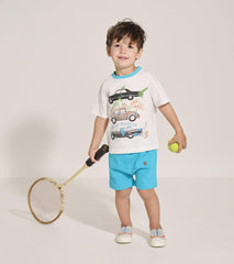 Hatley Tops | Baby &amp; Toddler Baby &amp; Toddler Boys Crazy Cars Slouchy Tee