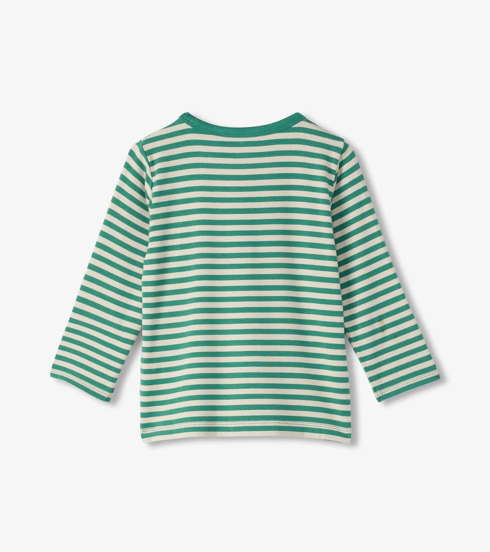 Hatley Tops | Baby &amp; Toddler Baby &amp; Toddler Boys Deep Sea Striped Long Sleeve Bamboo T-Shirt