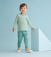 Hatley Tops | Baby &amp; Toddler Baby &amp; Toddler Boys Deep Sea Striped Long Sleeve Bamboo T-Shirt