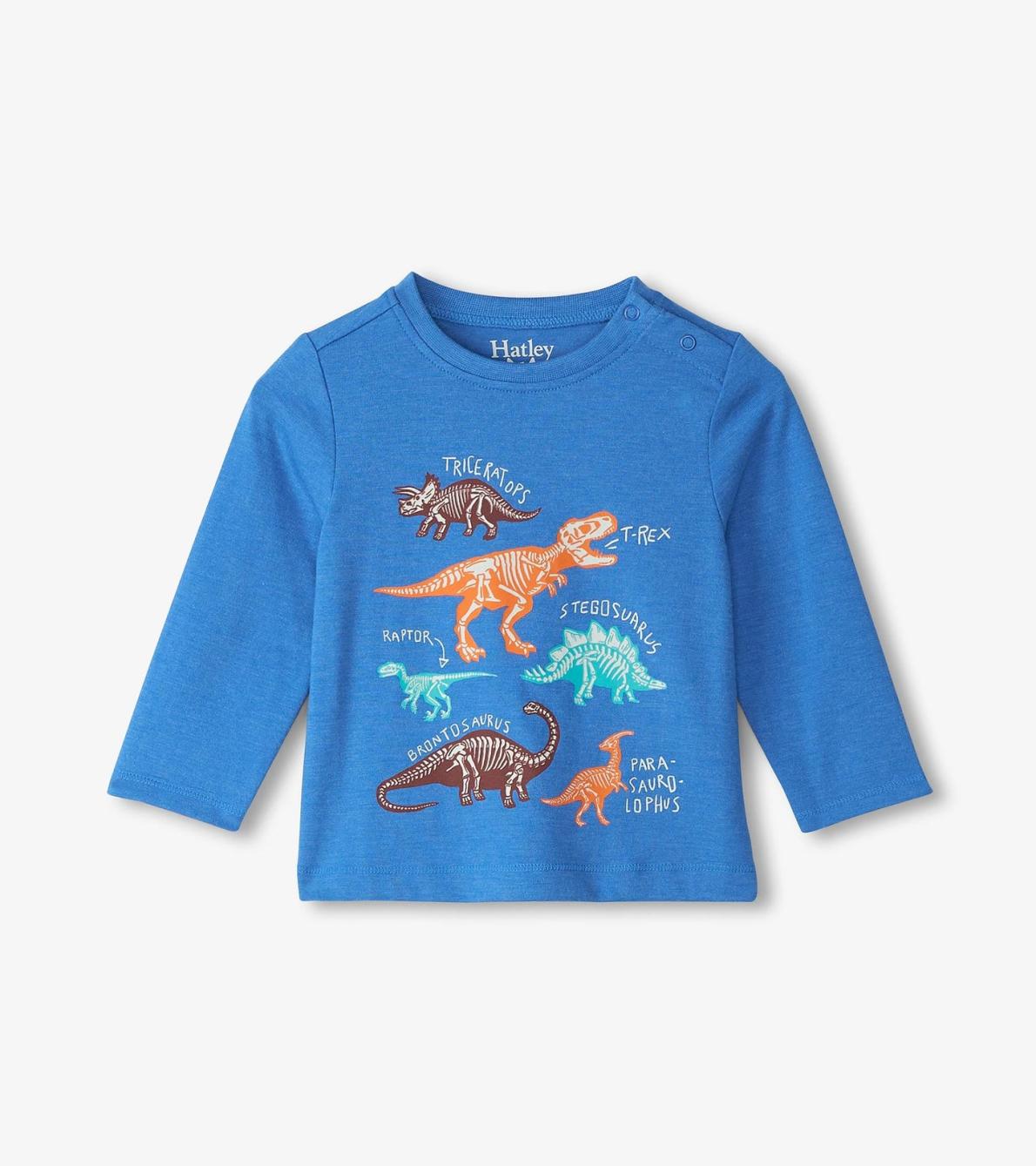Hatley Tops | Baby &amp; Toddler Baby &amp; Toddler Boys Dinosaur Bones Long Sleeve T-Shirt