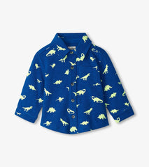 Hatley Tops | Baby &amp; Toddler Baby &amp; Toddler Boys Mini Dinos Button Down Shirt