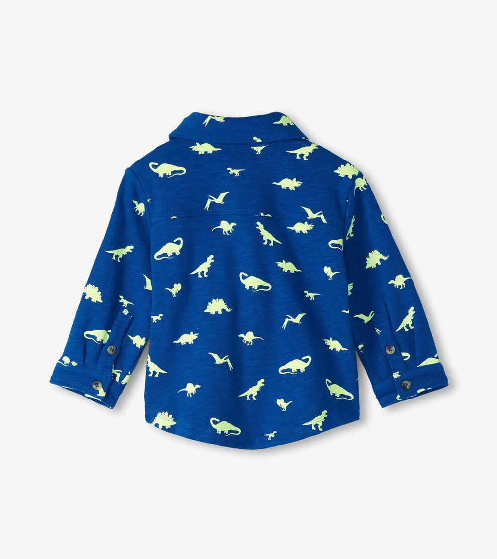 Hatley Tops | Baby &amp; Toddler Baby &amp; Toddler Boys Mini Dinos Button Down Shirt