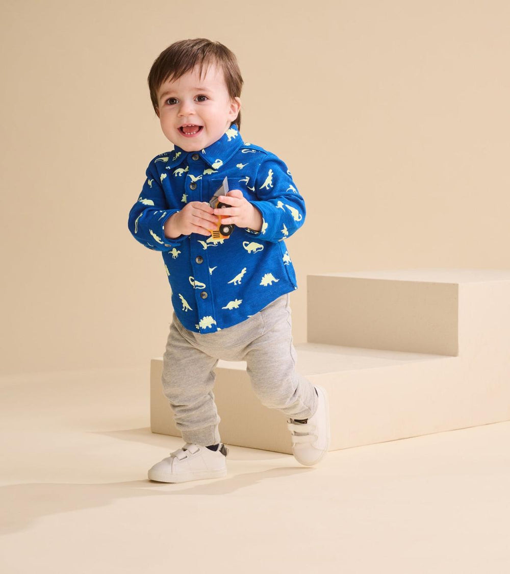 Hatley Tops | Baby &amp; Toddler Baby &amp; Toddler Boys Mini Dinos Button Down Shirt