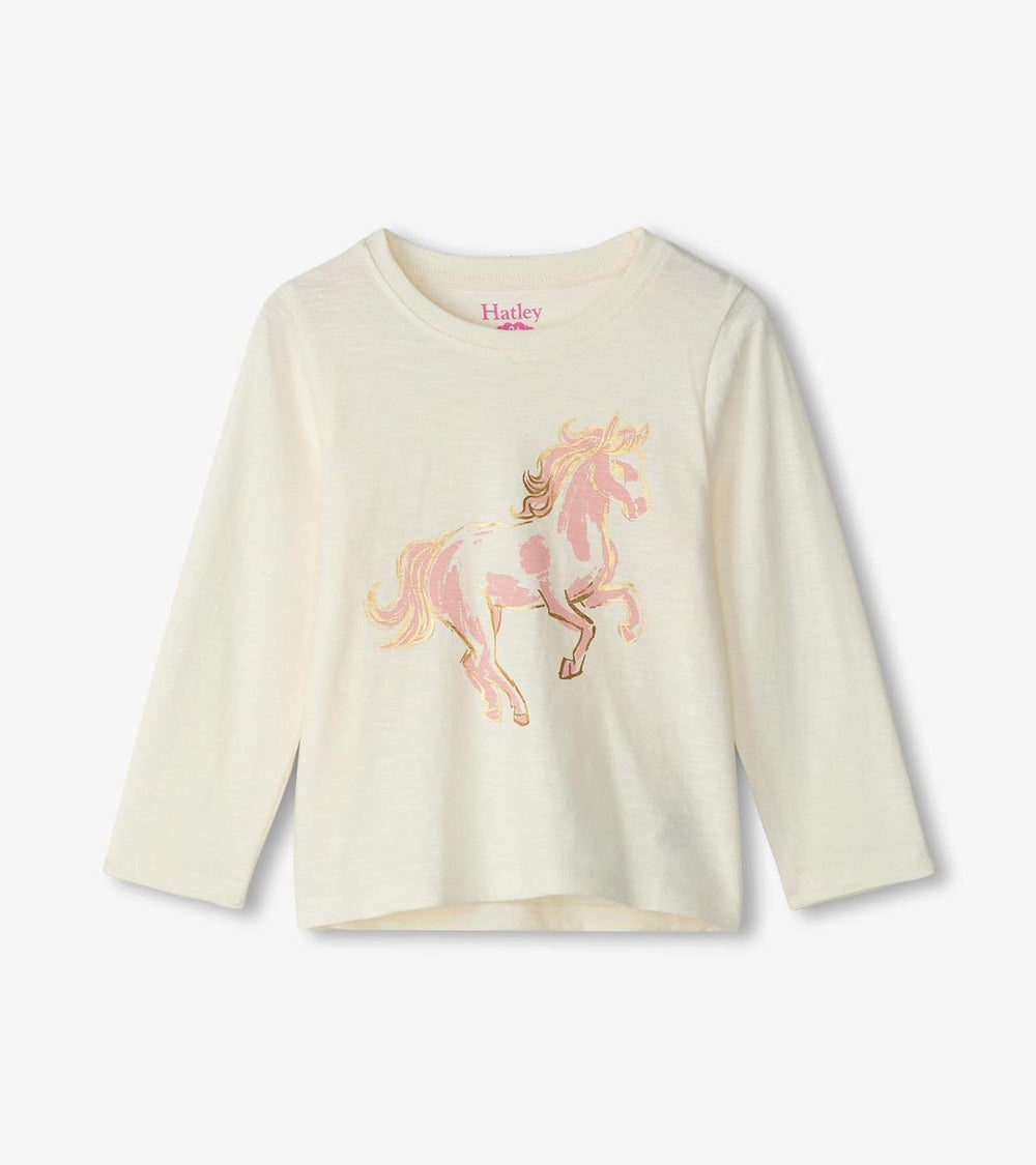 Hatley Tops | Baby &amp; Toddler Baby &amp; Toddler Girls Prize Pony Long Sleeve T-Shirt