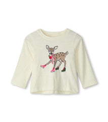Hatley Tops | Baby &amp; Toddler Baby &amp; Toddler Skating Deer Long Sleeve T-Shirt