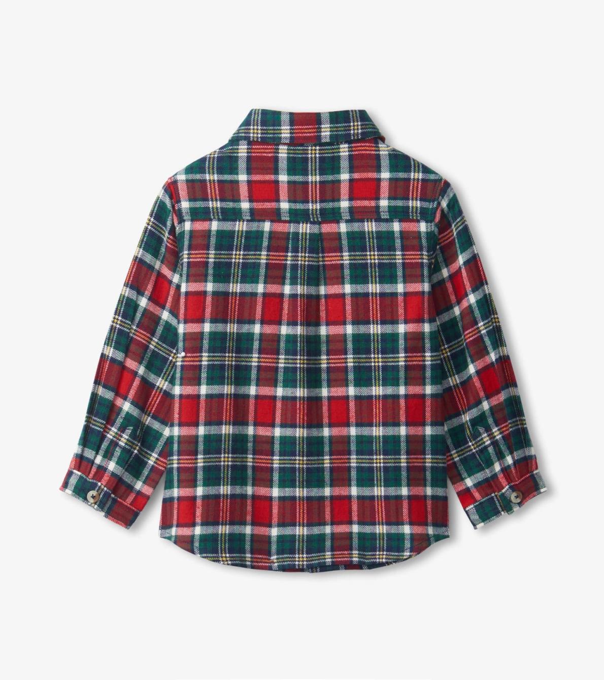 Hatley Tops | Baby &amp; Toddler Christmas Plaid Toddler Button Down Shirt
