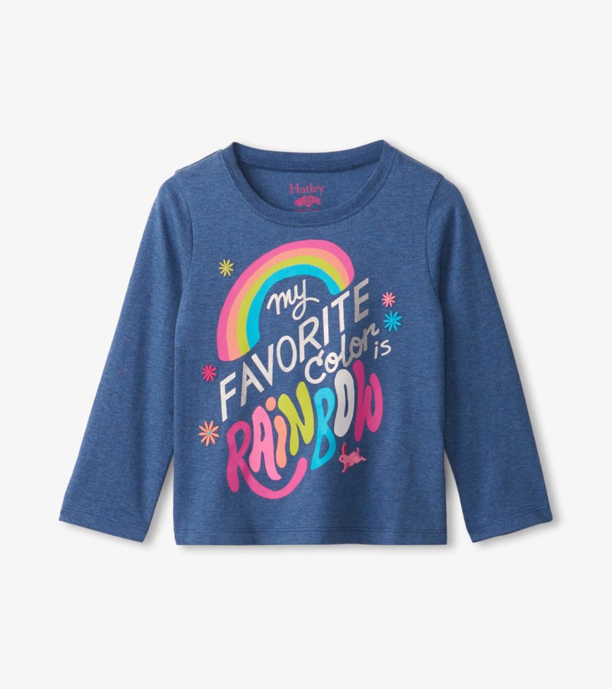 Hatley Tops | Baby &amp; Toddler Favorite Color Is Rainbow Long Sleeve T-Shirt