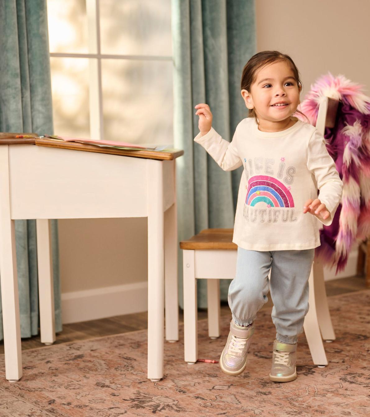 Hatley Tops | Baby &amp; Toddler Rainbow Long Sleeve T-Shirt