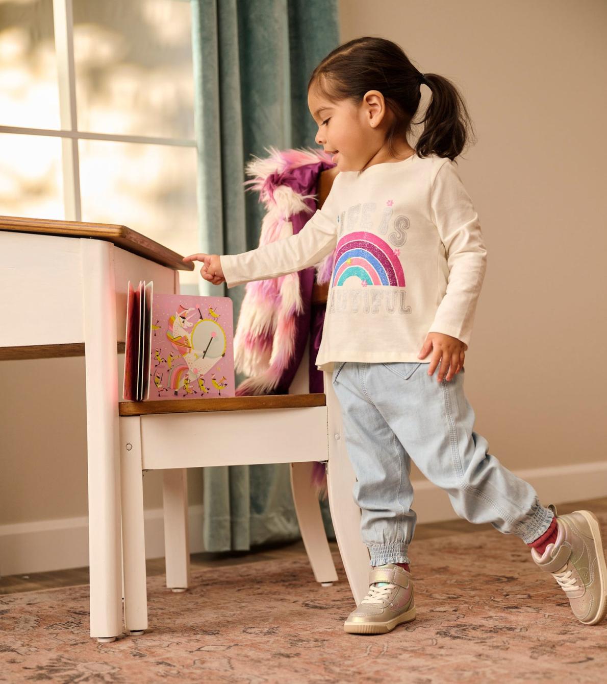 Hatley Tops | Baby &amp; Toddler Rainbow Long Sleeve T-Shirt