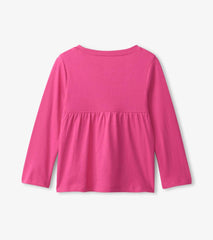 Hatley Tops | Baby &amp; Toddler Rasberry Unicorn Long Sleeve T-Shirt