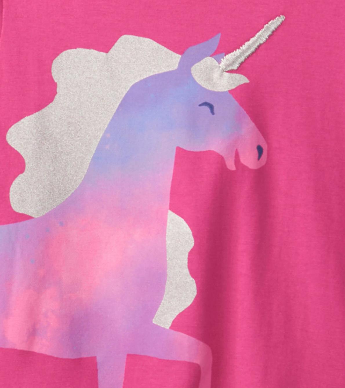 Hatley Tops | Baby &amp; Toddler Rasberry Unicorn Long Sleeve T-Shirt