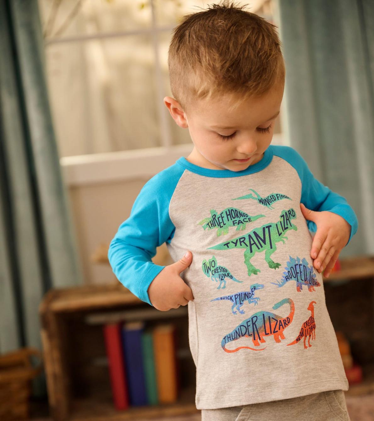 Hatley Tops | Baby &amp; Toddler Real Dinos Long Sleeve T-Shirt