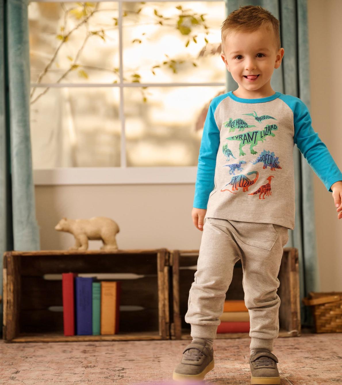 Hatley Tops | Baby &amp; Toddler Real Dinos Long Sleeve T-Shirt