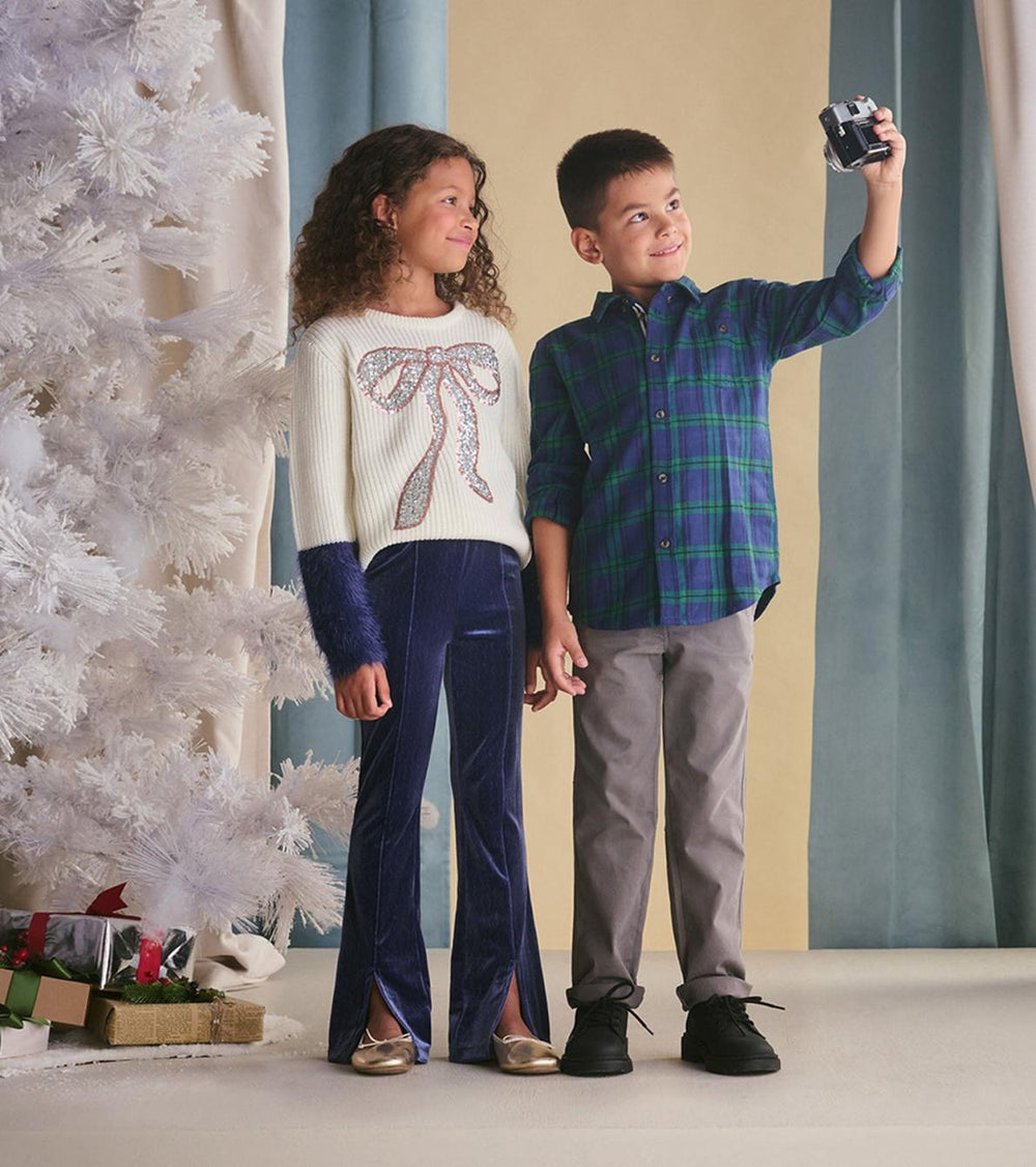 Hatley Tops | Boys Boys Blackwatch Plaid Button Down Shirt