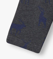 Hatley Tops | Boys Boys Blue Elks Long Sleeve Henley T-Shirt