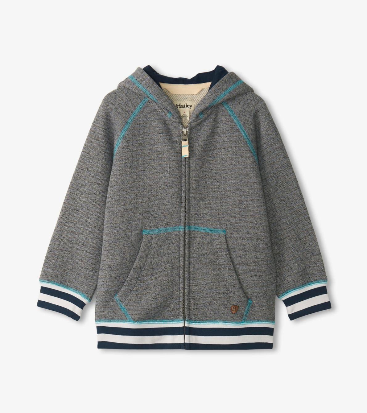 Hatley Tops | Boys Boys Blue Flame Zip-Up Hoodie