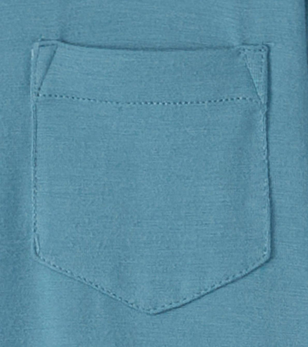 Hatley Tops | Boys Boys Bluestone Long Sleeve Bamboo T-Shirt